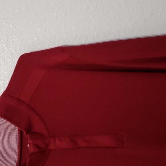 GREG NORMAN COTTON DARK RED QUARTER ZIP SIZE XL - Picture 8 of 12